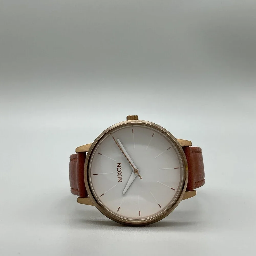 Nixon The Kensington Movin' Out Womens Watch 37mm Rose Gold Tone New Battery